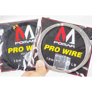 สายสลิง MPOMAR PRO WIRE สีดำ/สีขาว 10 เมตร จากญี่ปุ่น By. MPOMAR - สายเอ็นตกปลา