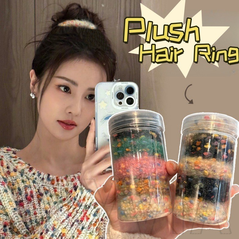 ยางรัดผม แบบยืดหยุ่นสูง ไร้รอยต่อ ขนาดเล็ก สําหรับมัดหางม้า