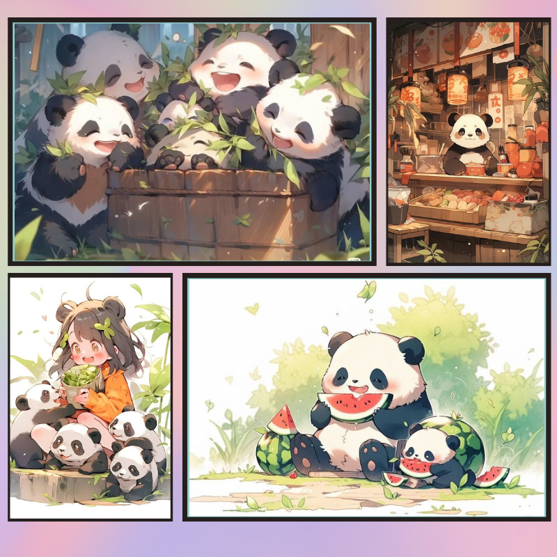 📣พร้อมส่ง📣【Cute Panda】jigsaw puzzle-จิ๊กซอว์-300-1000-ชิ้น- ชิ้นของเด็ก จิ๊กซอว์ไม้ 1000 ชิ้น จิ๊กซอว์ 1000 ชิ้นสำหรับผู้ใหญ่ จิ๊กซอ จิ๊กซอว์ 500 ชิ้น🧩411-13 จิ๊กซอว์ 1000 ชิ้น สำหรับ ผู้ใหญ่ ตัวต่อจิ๊กซอว์ จิ๊กซอว์ การ์ตูน