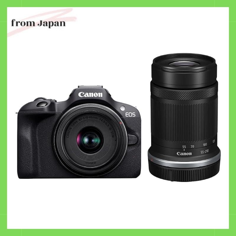 Canon กล้อง Slr มิเรอร์เลส Eos R100 ซูมคู่ (Rf-S18-45+Rf-S55-210) สีดํา / Aps-C / ประมาณ. 356G Eosr100-Wzk
