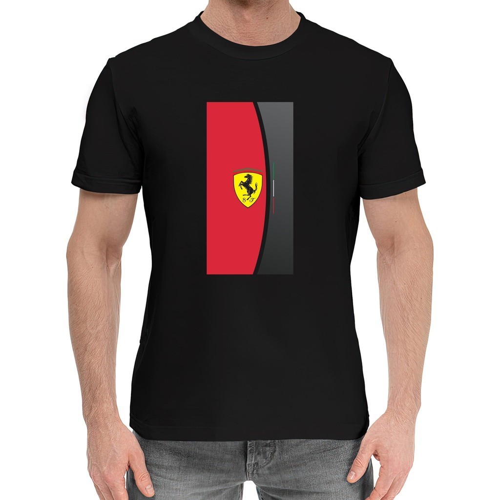 เสื้อเลือกตั้ง Ferrari Logo T-shirt 1 2 3 4 5 6 7 Men's T-shirt S~3XL can be worn by both men and women. men's t-shirt b