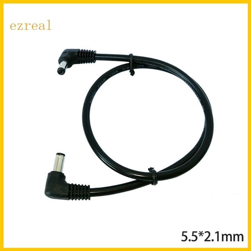 Ez 18AWG Male DC5 5 มม. X 2 1 มม. อะแดปเตอร์สายไฟ มุมขวา สําหรับลําโพงไฟ LED