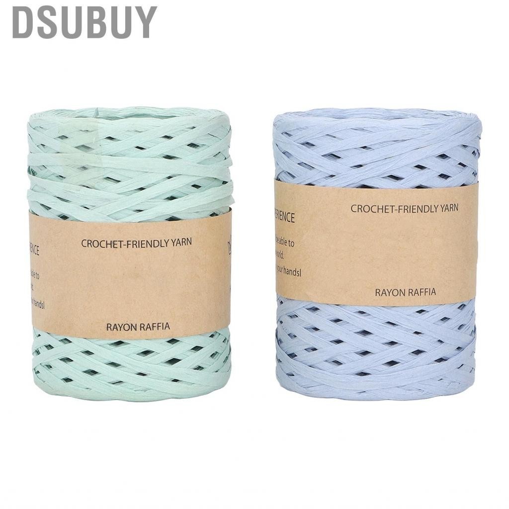 Dsubuy Raffia Yarn Ribbon Paper Material For Crocheting Knitting Hat