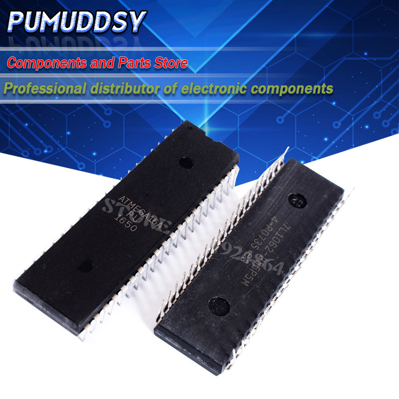 2 ชิ ้ น ATMEGA16A-PU ATMEGA16A ATMEGA16 DIP40 100 % ใหม ่ IC