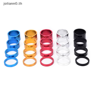 Joliann0 4 ชิ้นชุดหูฟัง Spacer จักรยานเสือหมอบชุดหูฟังเครื่องซักผ้าด้านหน้า Stem ส้อม Spacer th
