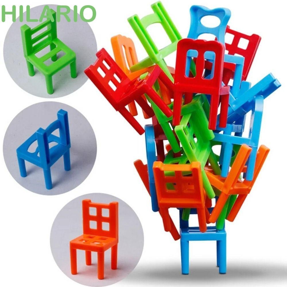 Hilario เก้าอี้เกมกระดาน สีสันสดใส ของเล่นเสริมการเรียนรู้เด็ก สําหรับครอบครัว
