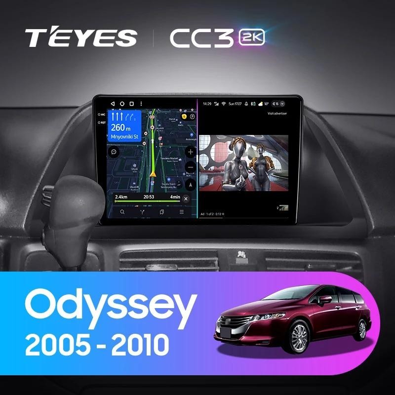 Teyes เครื่องเล่นมัลติมีเดีย วิทยุ CC3L CC3 2K GPS Android 10 No 2din 2 din dvd สําหรับรถยนต์ Honda Odyssey 2005-2010 US EDITION