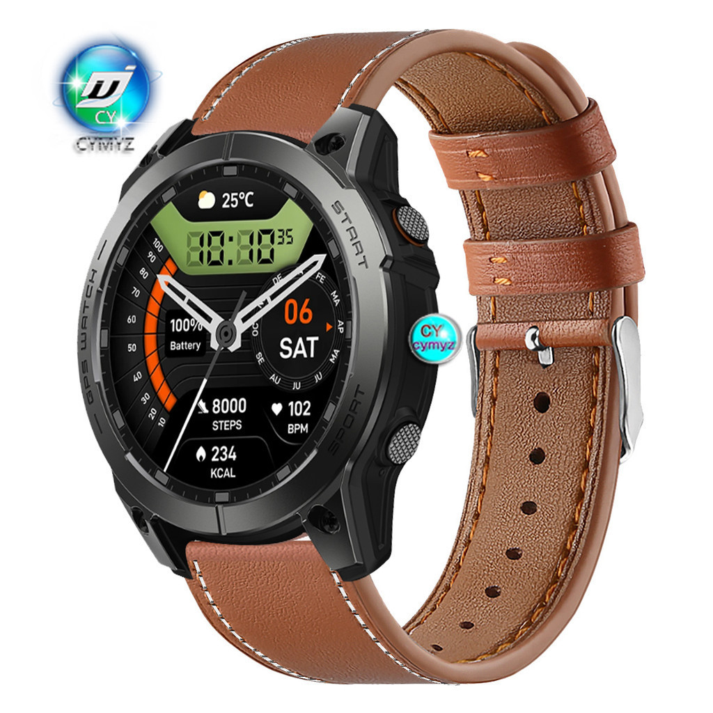 Zeblaze Stratos 3 Pro สายนาฬิกาข้อมือหนัง สําหรับ Zeblaze Stratos 3 Pro GPS Smart Watch strap Sports wristband