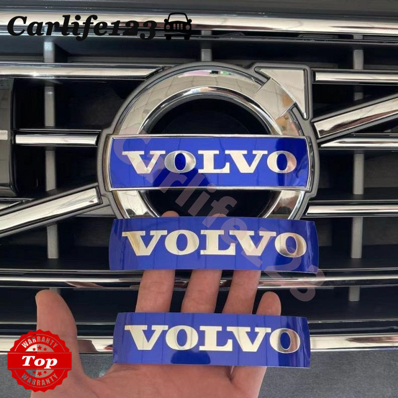 สติกเกอร์อลูมิเนียม ลายโลโก้ Volvo แบบเปลี่ยน สําหรับติดกระจังหน้ารถยนต์ S80 CX60 S40 XC90 C70 S60L
