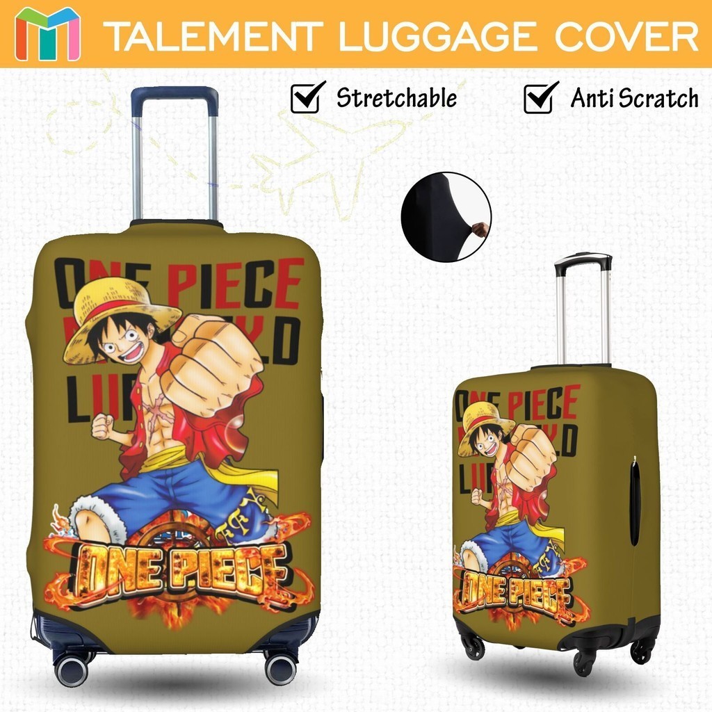 ผ้าคลุมกระเป๋าเดินทาง One Piece ผ้าสแปนเด็กซ์ แบบยืดหยุ่น ยืดหยุ่น Luggage Cover 18 20 22 24 26 28 30 32 นิ้ว B36