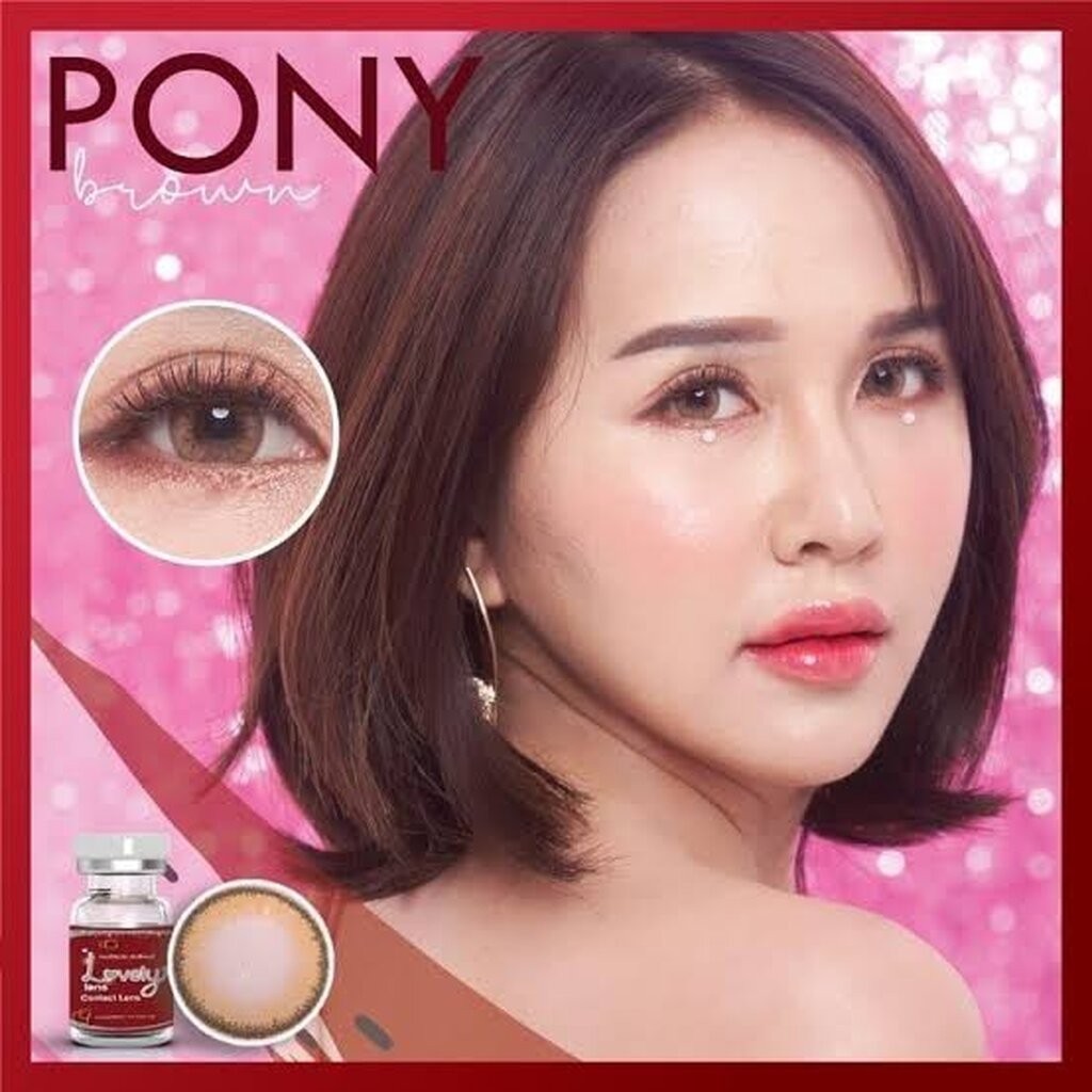 LovelyLens Pony Eff.19 Brown ใหญ่