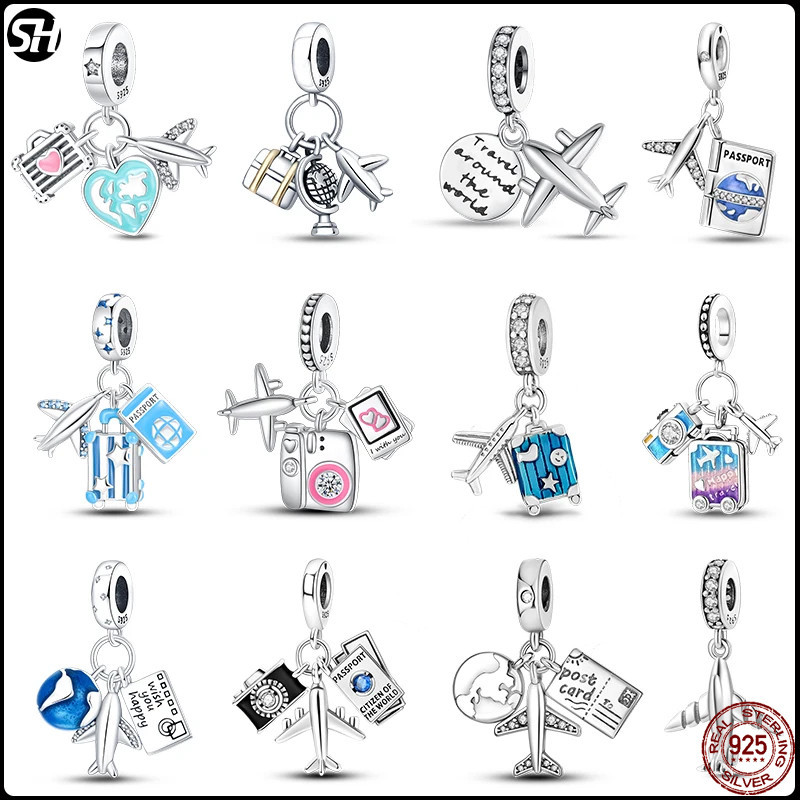สร้อยข้อมือเงินแท้ S925 ประดับลูกปัด แฟชั่น สําหรับผู้หญิง DIY