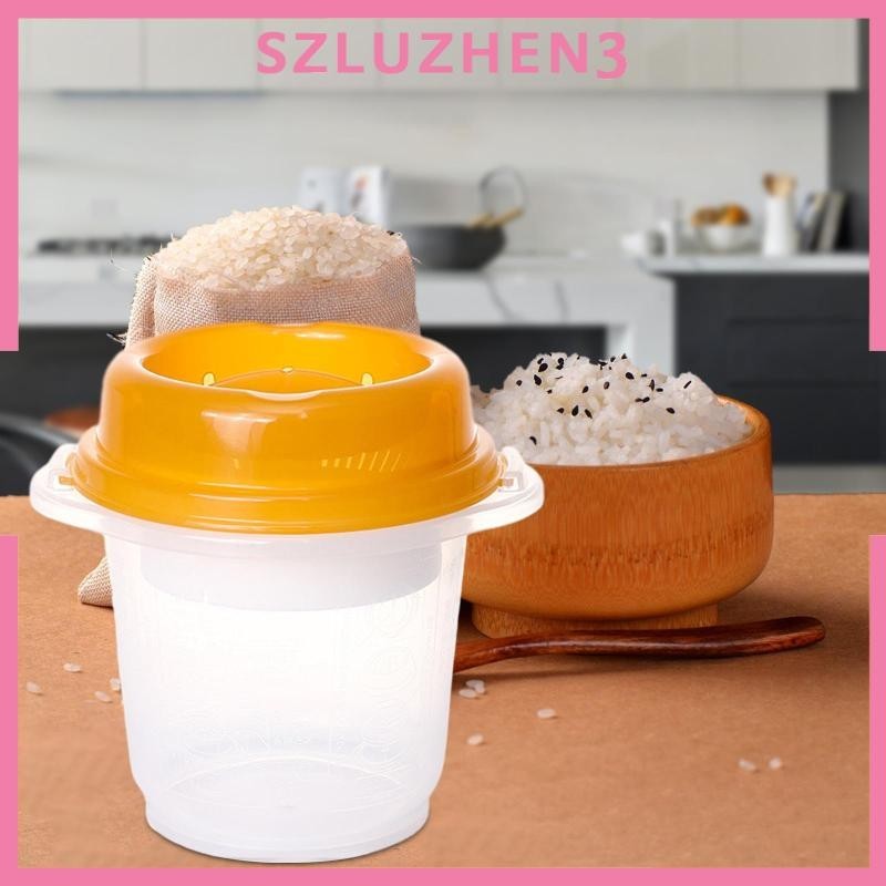 [Szluzhen3] หม้อหุงข้าวไมโครเวฟ พร้อมที่กรอง สําหรับห้องครัว ข้าวโอ๊ต