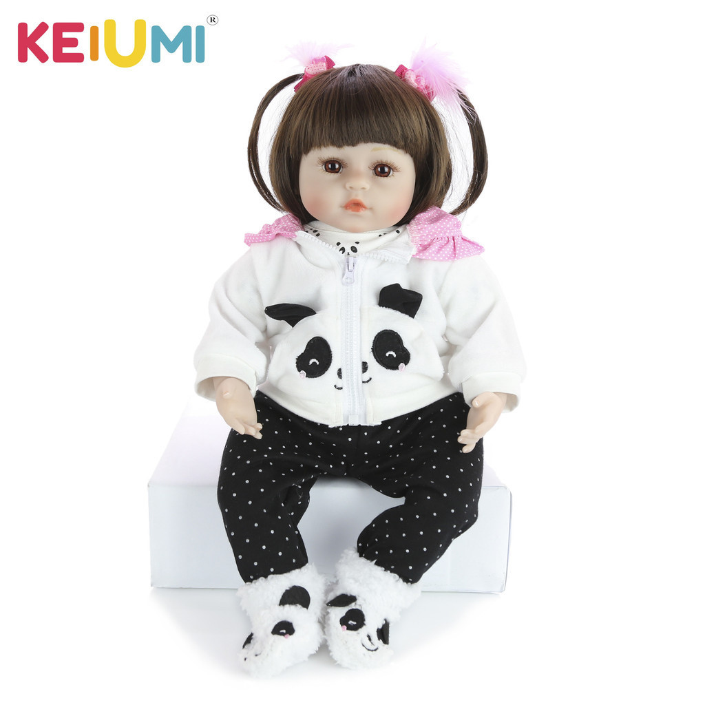 Skkeiumi ตุ๊กตาเด็กทารกแรกเกิด ซิลิโคนนิ่มจําลอง 59.9 ซม.