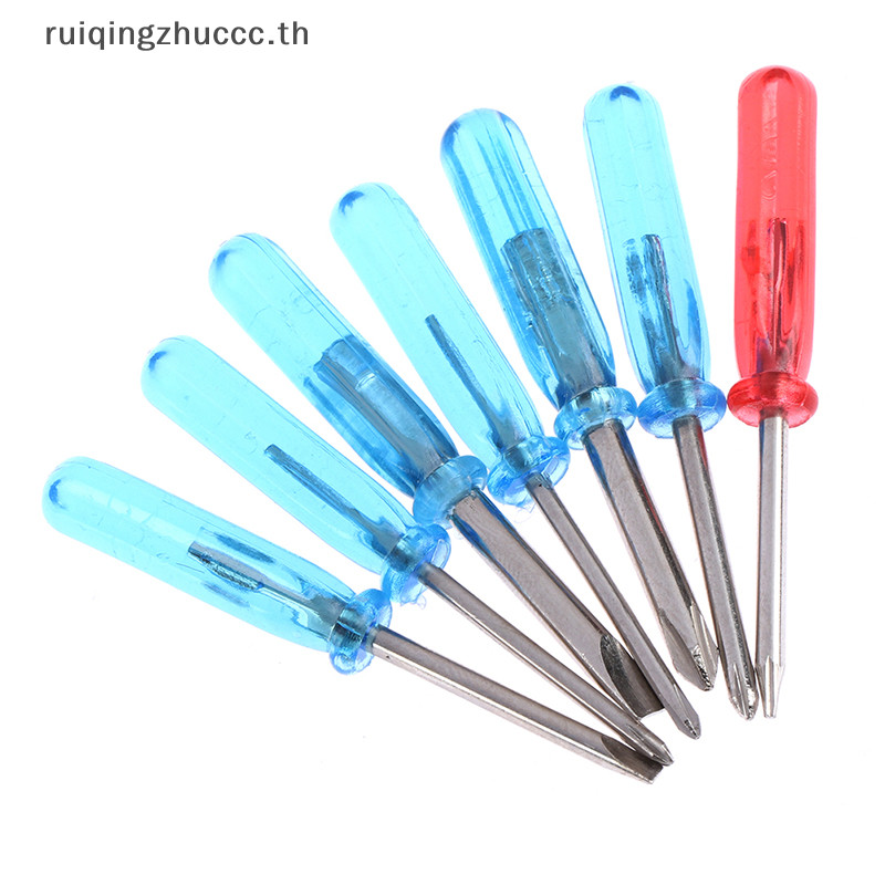 [ruiqingzhuccc] ชุดไขควงไขว้ ขนาดเล็ก 45 มม. x 3 มม. สีฟ้า สําหรับซ่อมแซม 7 ชิ้น ต่อชุด [TH]