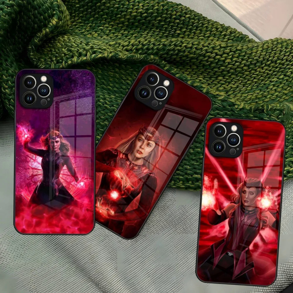 Scarlet Witch เคสโทรศัพท ์ สําหรับ Iphone 15 14 13 12 Pro Max 11 Mini X Xr Xs 8 7 Puls แก ้ ว 0728
