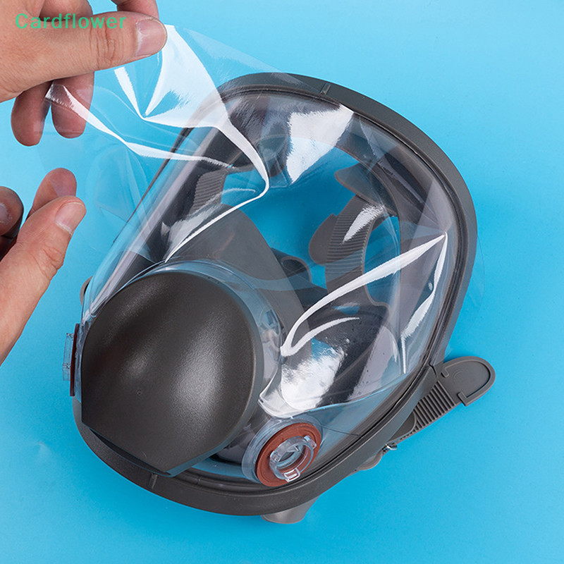<Cardflower > Anti Oil Scratch ฝาครอบฟิล ์ มป ้ องกันสําหรับหน ้ ากากแก ๊ ส Paing ing Respirator Full Face หน ้ าจอหน ้ าต ่ างเลนส ์ Protector ลดราคา