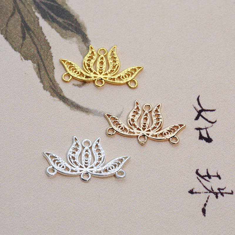20 ชิ ้ นเครื ่ องประดับโบราณ diy อุปกรณ ์ เสริมโลหะผสม Lotus จี ้ จี ้ พู ่ Hairpin วัสดุขายส ่ ง