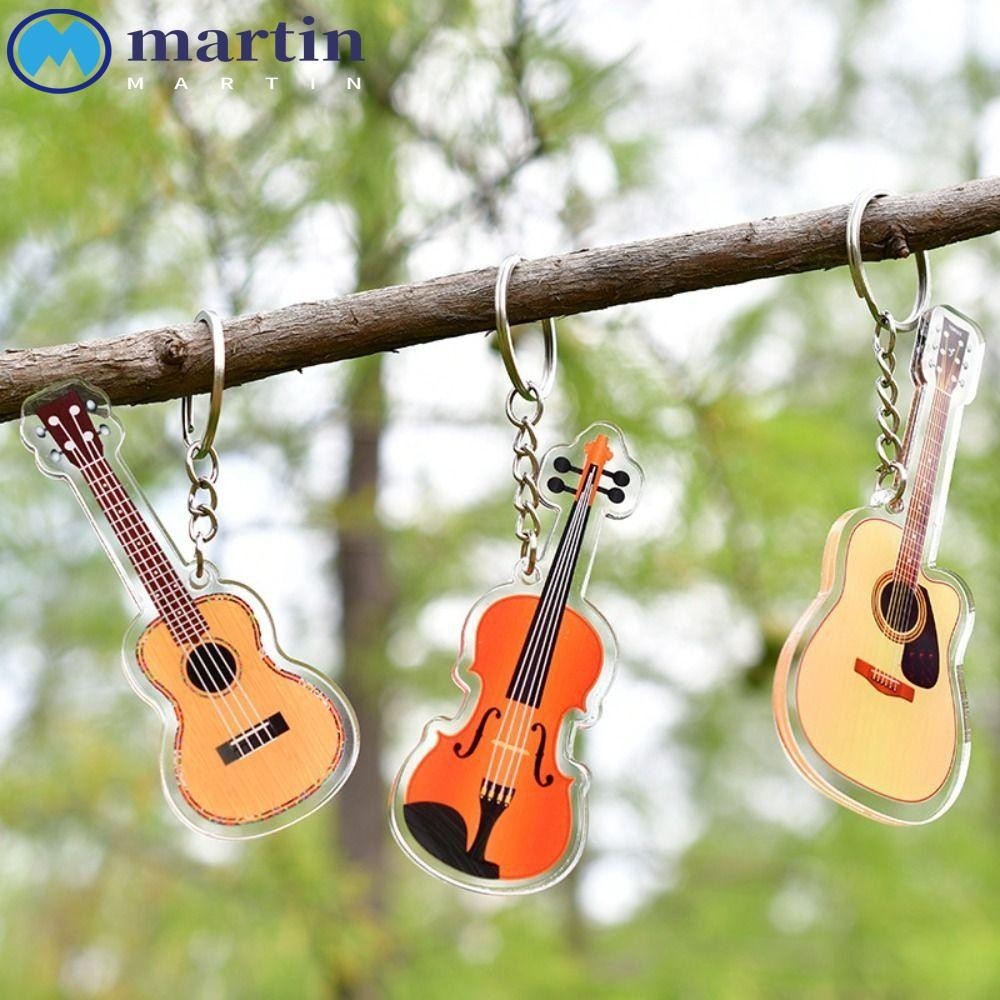Martin กีตาร ์ พวงกุญแจอะคริลิค , Ukulele VIOLIN กีตาร ์ รุ ่ น Pendant, Fender Cello Clarinet กลองชุดกีตาร ์ ไฟฟ ้ าพวงกุญแจเพลงคนรักของขวัญ