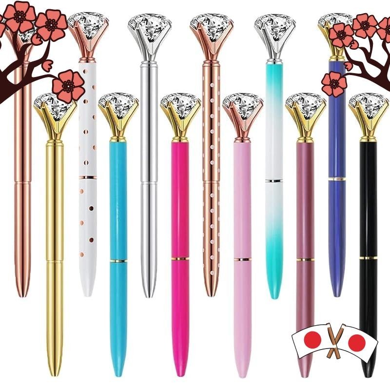 [From JAPAN]Aduson Diamond Gel Ink Ballpoint Pen Set, Easy Writing, for School and Office Use, Gift (12pcs)