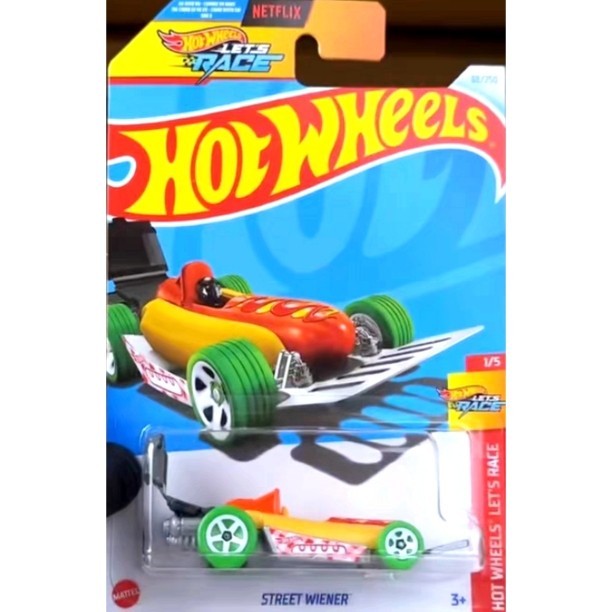 Hotwheels Hotwheels Hotwheels Fast Food Truck สีเหลือง STREET WIENER 88 24D