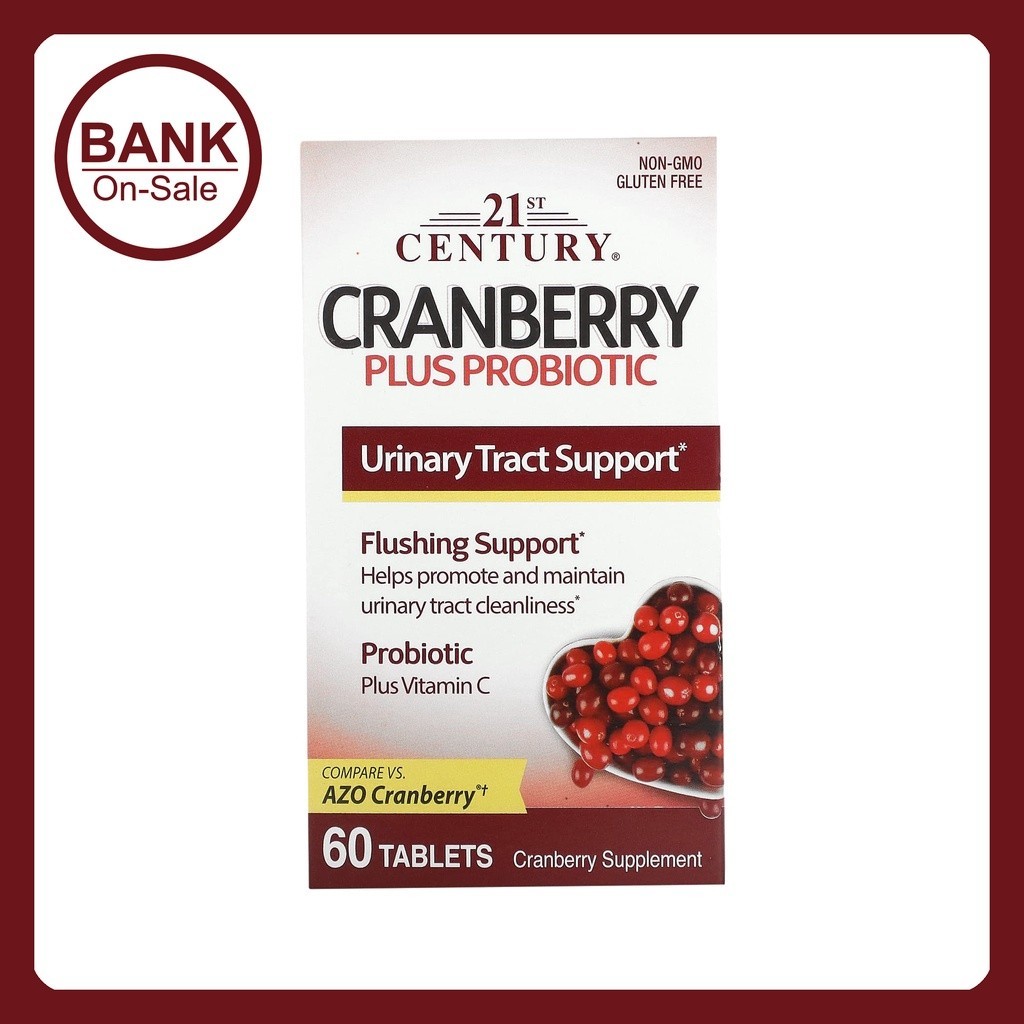 21st Century, Cranberry Plus Probiotic, 60 Tablets