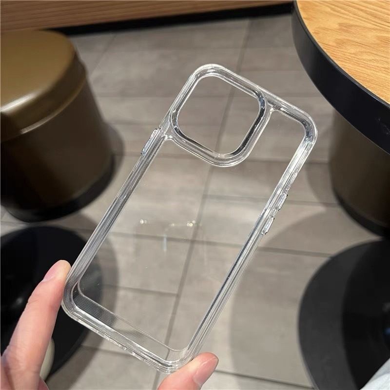 Juji Anti Yellow Space Case Tough ClearปลอกใสสําหรับiPhone Xs 11 13 12 14 15 Pro Max XR 7+ 8+ Plus X XR MiniสําหรับIphoneกรณี