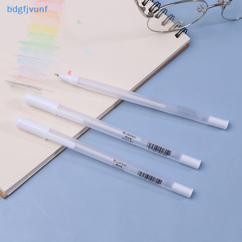 Bdgf 3 ชิ ้ นสีขาวเจลหมึกปากกาคลาสสิกGelly Roll Art Highlight MarkerปากกาBright White Manga MarkerปากกาArt PaingวาดปากกาTH