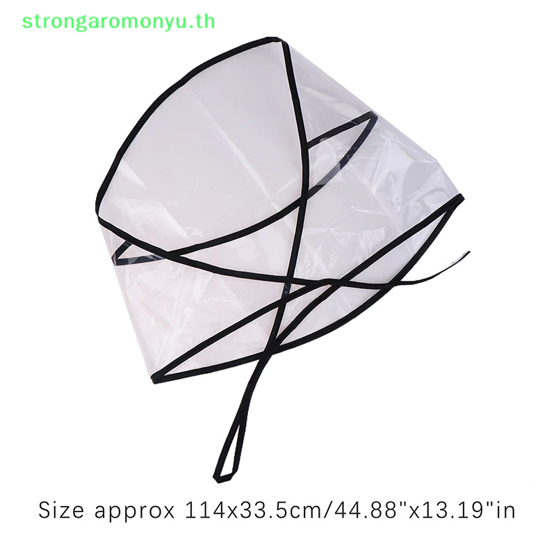 Strongarmonyu หมวกคลุมผมกันฝนพลาสติกสำหรับผู้หญิง thumbnail 8