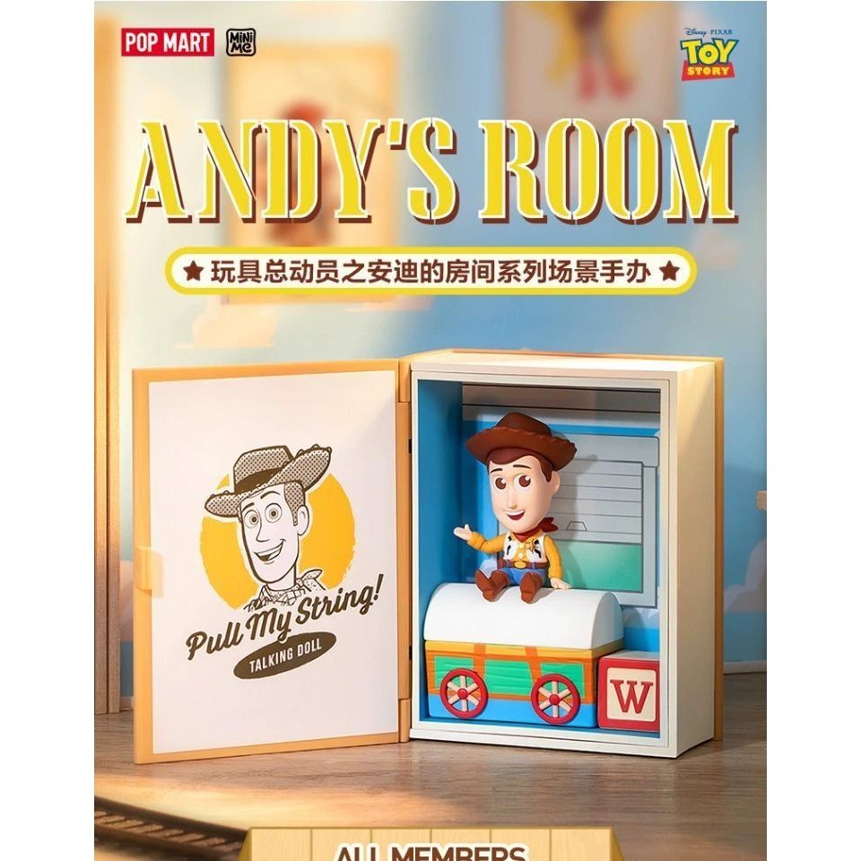 P POPMART POPMART Disney Toy Story Andy 's Room Series Mystery Box Figure Gift