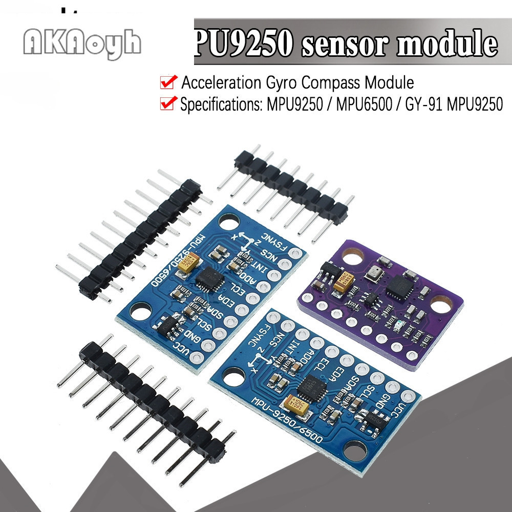 SPI/IIC GY-9250 BMP280 GY-91 MPU6500 MPU9250 6 แกน 9 แกน 10DOF Attitude Gyro + ตัวเร่ง + โมดูลเซ็นเซ