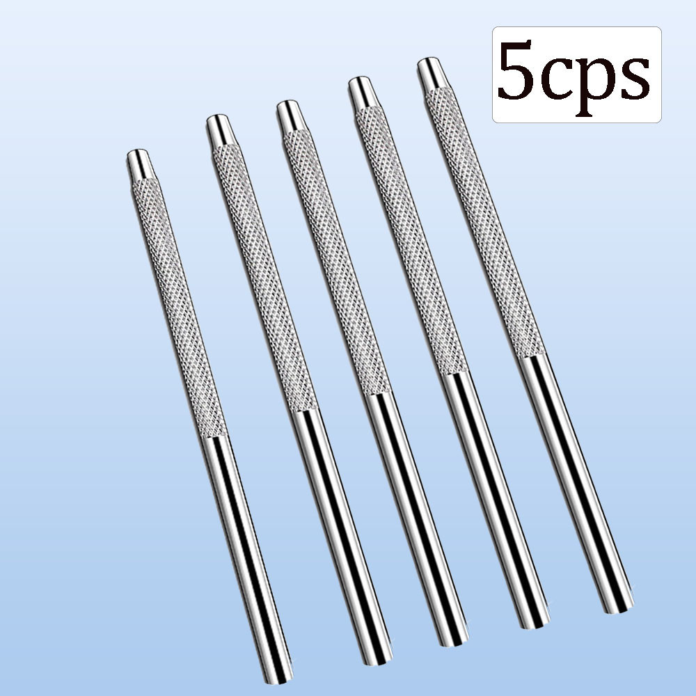 5pcs ทันตกรรมปากกระจกจับ Universal ปากกระจก Handle Odontoscope Handle ตรวจสอบ Oral ที ่ ถอดออกได ้ สแตนเลส Handle เครื ่ องมือทันตกรรม