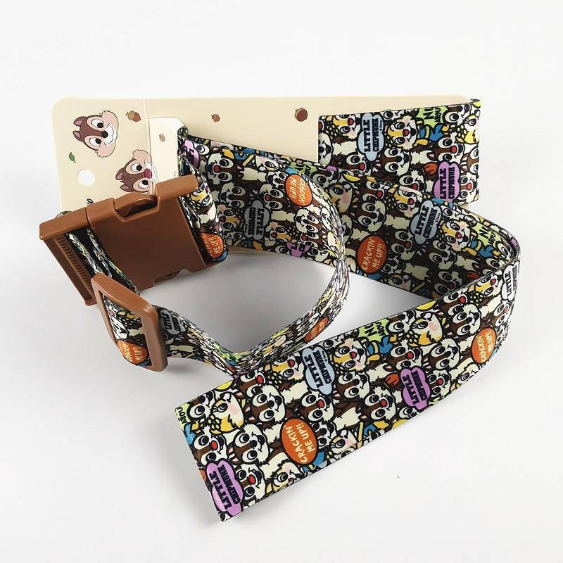 Disney Stitch Winnie The Pooh Donald Duck Chip & Dale Toy Story Spiderman Travel Luggage Strap Belt 177291