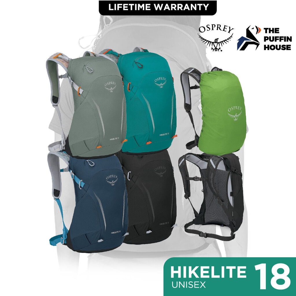 Osprey กระเป๋า Daypack มีโครงหลัง หลังตาข่าย Hikelite 18 New Version เป้ Daypack 18 ลิตร ใช้ได้ทุกเพศ