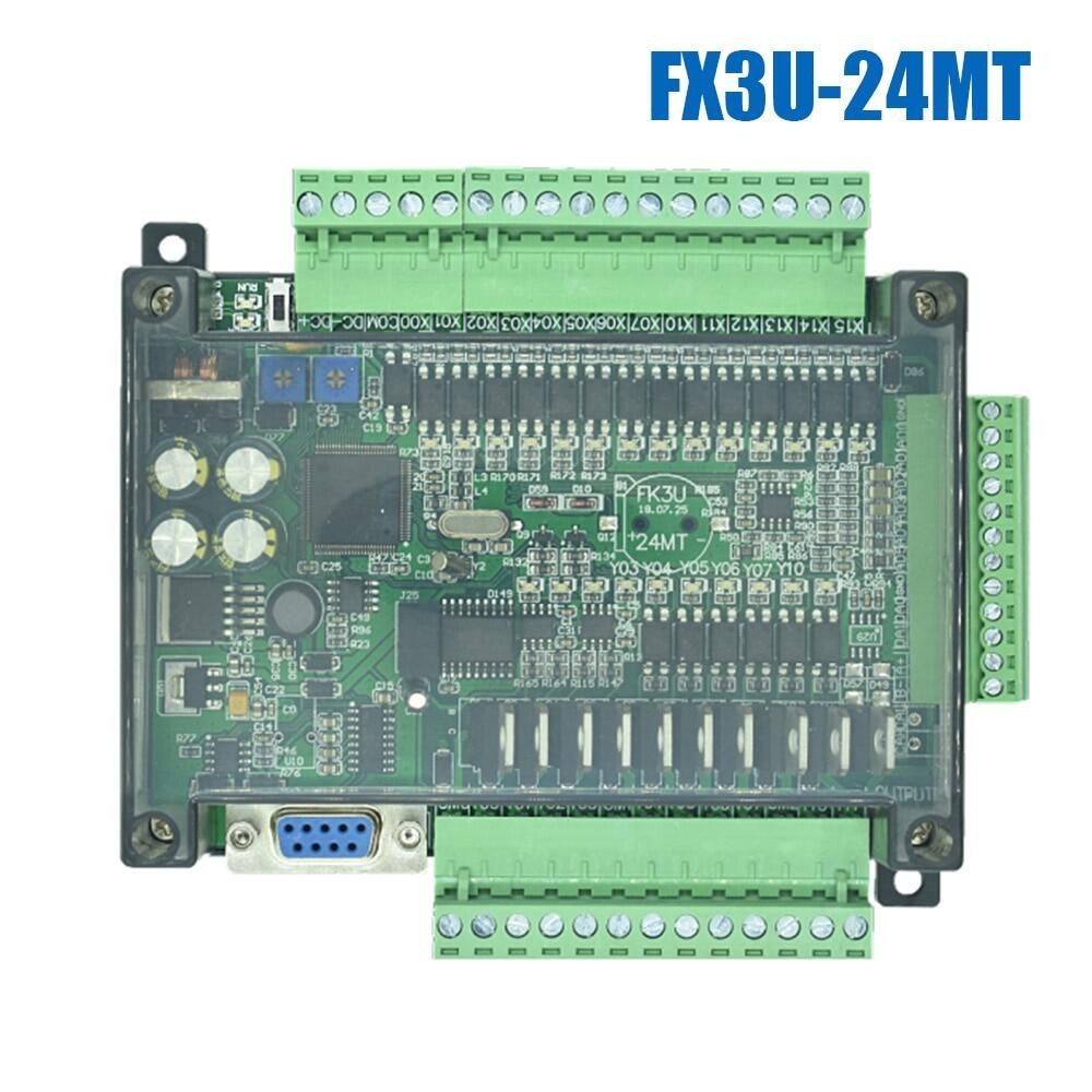 Fx3u-24mr/14mr FX3U-24MT/14MT PLC Programmable Logic Controller 14DI/10DO Analog 6AI/2AO RS232 RS485