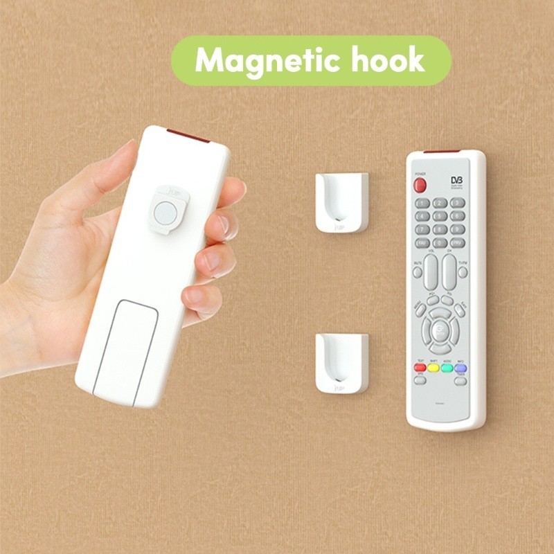 ตะขอแม่เหล็กติดผนัง แขวนรีโมทและอุปกรณ์จัดเก็บสะดวก กันหาย ใช้งานง่าย ติดตั้งได้ทุกมุมในบ้าน - รูปที่ 6
