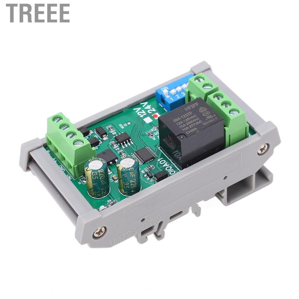 Treee 1 Channel Relay Module  Support 64 Devices Parallel Less Interference DC 24V Board for Industrial Automation