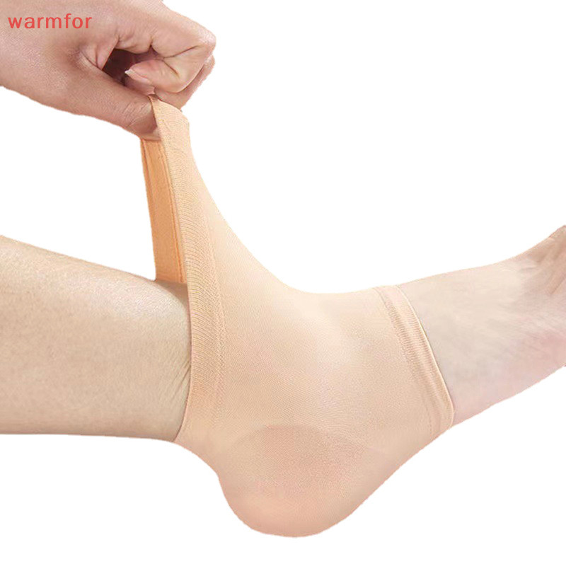 (warmfor🚚 1 คู ่ Professional ซิลิโคน Moisturizing Gel Heel ถุงเท ้ า Cracked Foot Skin Care Protectors พยาบาล Foot Care