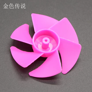 Turbo Handmade รุ ่ น DIY พัดลมใบมีดวัสดุสีเหลืองสีฟ ้ าสีเขียวสีชมพูโปร ่ งใสหกใบมีดใบพัดพัดลมมีดอุปกรณ ์ เสริม