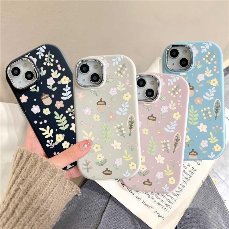 ดอกไม ้ สีชมพูสําหรับ Huawei P30 Pro Nova 7 9 10 SE 10Pro ชุบกรอบเลนส ์ โลหะซิลิโคนนุ ่ มเคสโทรศัพท ์
