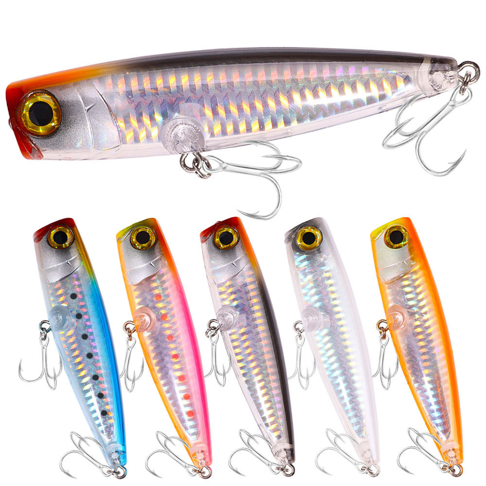 Lure อุปกรณ์ตกปลา popper 11 ซม./23g เหยื่อปลอม Long Shot popper Strike Water Wave โกหก Hard เหยื่อ Lure อุปกรณ์ตกปลา