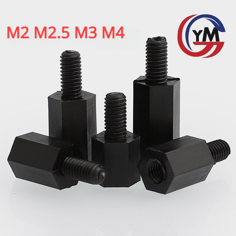[ Ymh1]Nylon Spacer สีขาว สีดำ เสารองบอร์ด ไนลอน ผู้เมีย DIY พลาสติก ไนล่อน Single pass Hex Column M2 M2.5 M3 M4