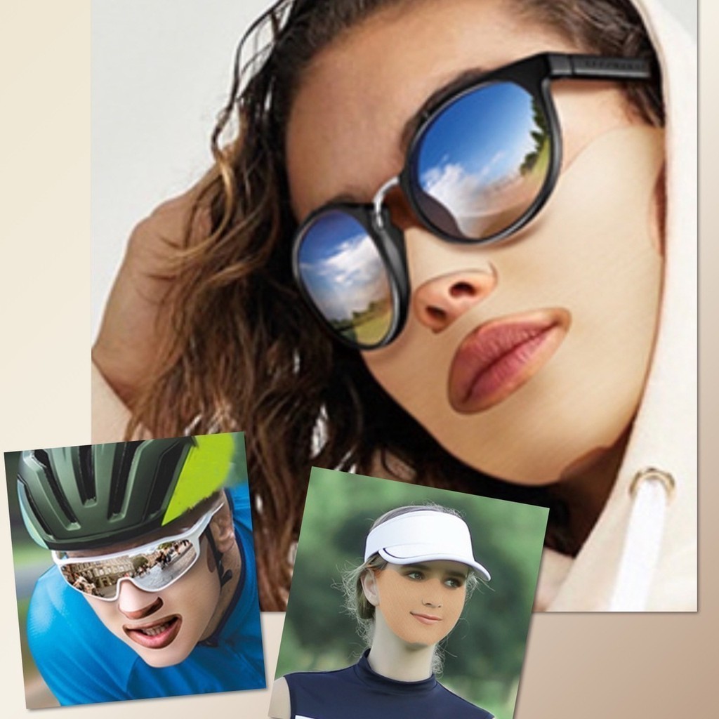 ❤ หน้ากาก แปะกันแดด แผ่นเจล แปะแก้ม กันแดด กันน้ำ ฝุ่น UV ออกกำลังกาย กีฬา ยืดได้เยอะ ระบายอากาศดี นุ่มสบาย ❤ - รูปที่ 4