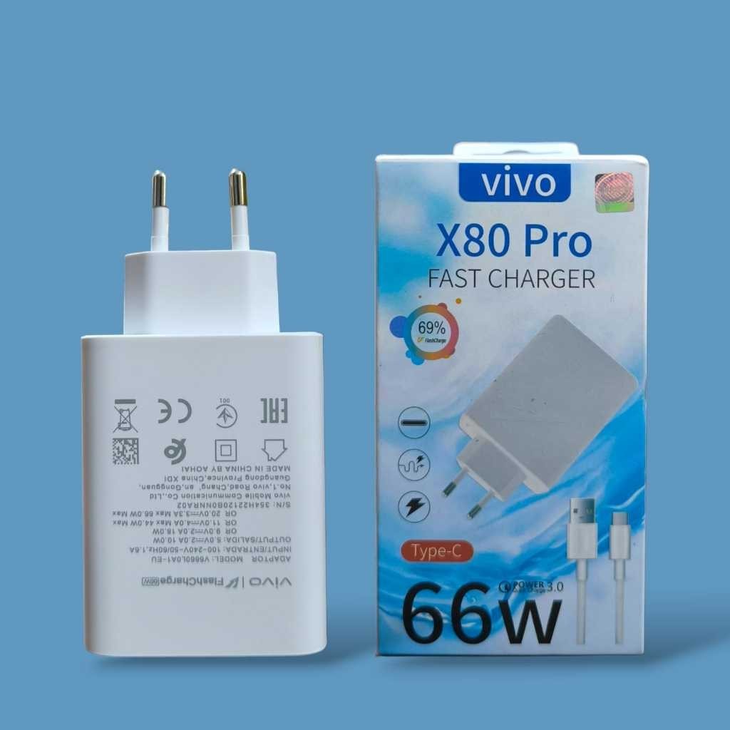 [ HOKISHOPACC ] VIVO X80 PRO FAST CHARGING 66W TYPE-C QUICK CHARGER