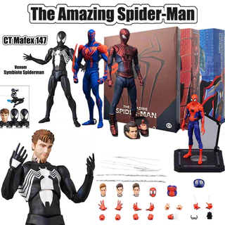 The Amazing Spider-Man Noir Action Figure ของเล ่ น CT Spiderman SHF Mafex 147 Symbiote Spider Man 2099 Articulado สะสมของขวัญ