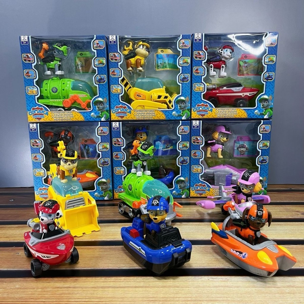 2024 สไตล์ใหม่ PAW Patrol ลาดตระเวนขนาดใหญ่ Make Great Construtions ชุดของเล่นเพลงการเปลี่ยนรูป Patrol ของเล่นสุนัขของเล่นเด็ก