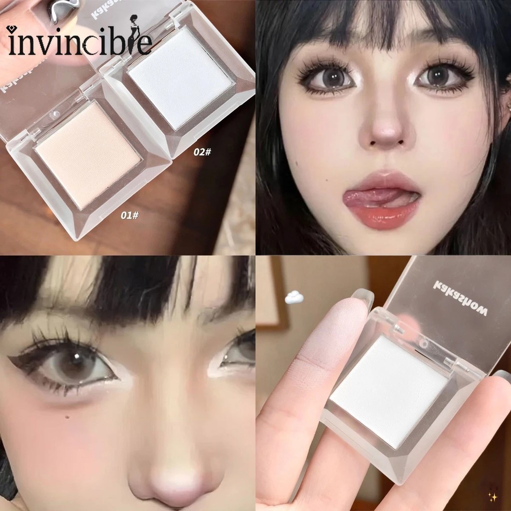 Monochrome Eyeshadow Lying Silkworm Eye Head Brightening Face Brightening Fixing แต่งหน้า Monochrome Matte Highlighting Powder Palette