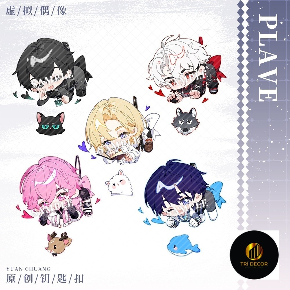 Plave พวงกุญแจอะคริลิคสองด้าน