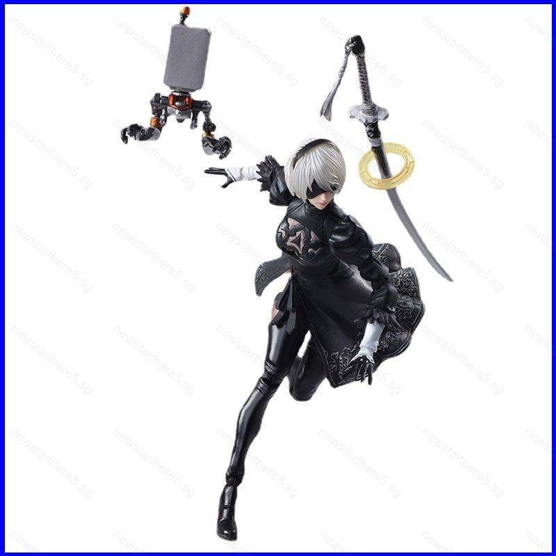 New5 NieR Automata 2B Action Figure BRING ARTS เครื ่ อง Lifeform ตุ ๊ กตาของเล ่ นสําหรับเด ็ กของข