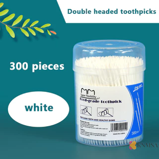 KNMSA] 300pcs พลาสติก Double-Interdental แปรงไหมขัด Stick ปากสุขอนามัยไม้จิ้มฟันพลาสติกแปรงสีฟันแปรงทําความสะอาดฟัน Ssnnavant nam